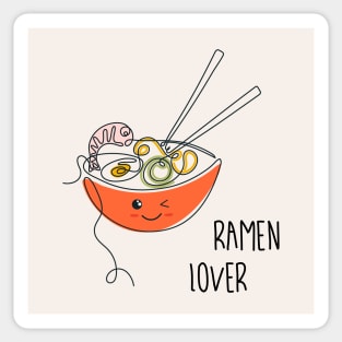 Kawaii bowl of ramen noodles Sticker